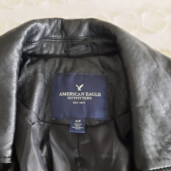 American Eagle Outfitters Black Bomber Jacket - Picture 3 of 9